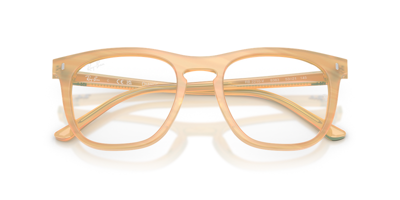 Ray-Ban RX2210V in Photo Striped Brown - Alternate View