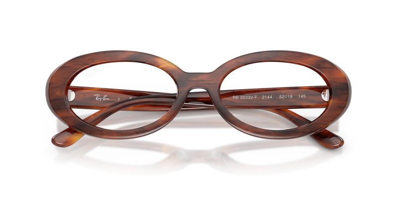 Ray-Ban RX2223VF in Striped Havana - Alternate View