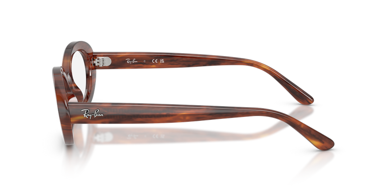 Ray-Ban RX2223VF in Striped Havana - Alternate View