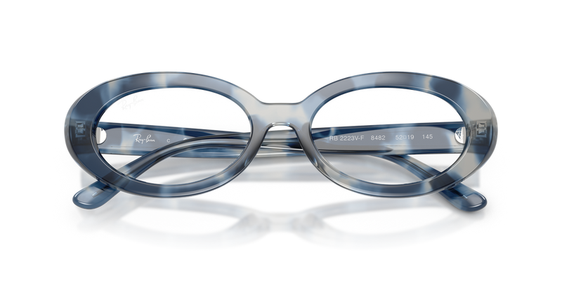 Ray-Ban RX2223VF in Opal Blue Havana - Alternate View