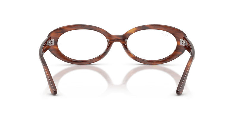 Ray-Ban RX2223V in Striped Havana / Clear (2144) - Alternate View