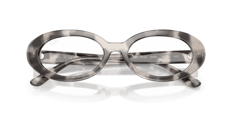 Ray-Ban RX2223V in Opel Grey Havana / Clear (8480) - Alternate View