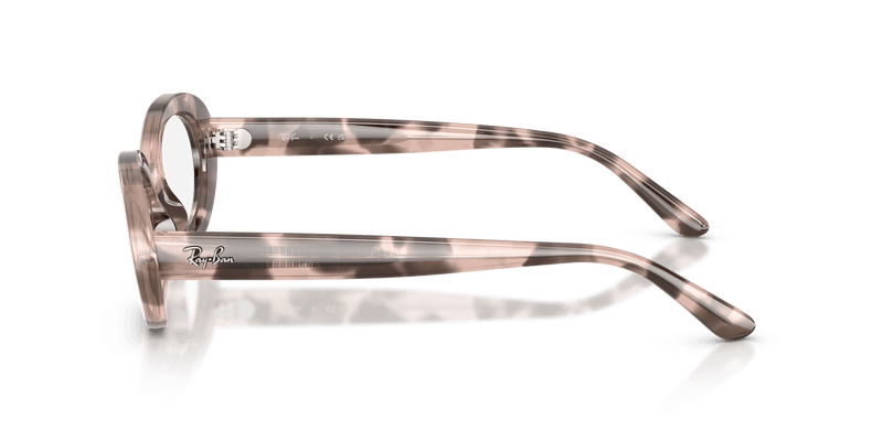 Ray-Ban RX2223V in Opal Pink Havana / Clear (8481) - Alternate View