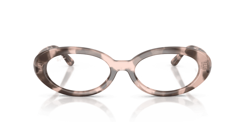 Ray-Ban RX2223V in Opal Pink Havana / Clear (8481) - Alternate View