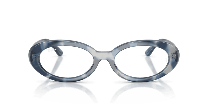 Ray-Ban RX2223V in Opal Blue Havana / Clear (8482) - Alternate View