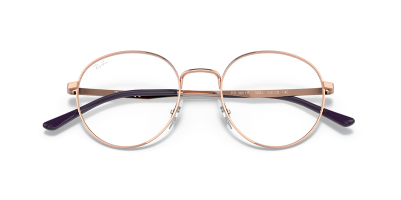 Ray-Ban RX3681V in Rose Gold - Alternate View