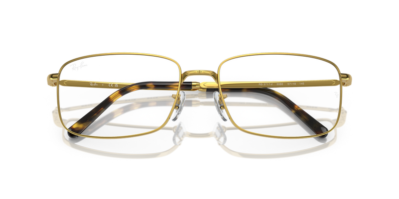 Ray-Ban RX3717V in Gold - Side View