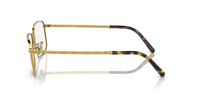 Ray-Ban RX3717V in Gold - Back View