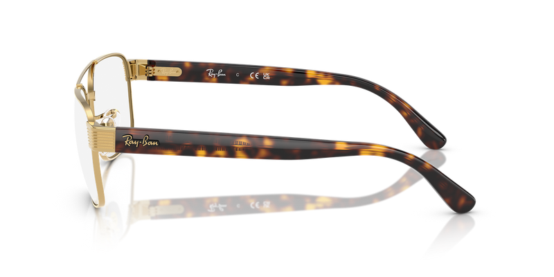 Ray-Ban RX3751V in Arista Gold / Clear (2500) - Back View