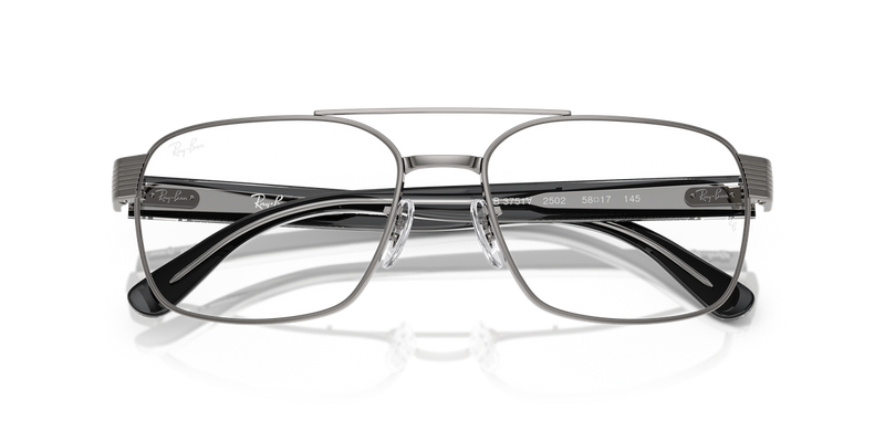 Ray-Ban RX3751V in Gunmetal / Clear (2502) - Alternate View