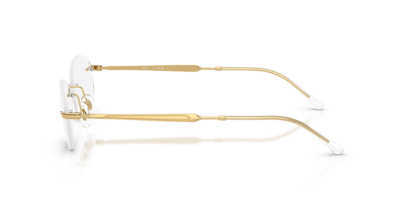 Ray-Ban RX3767V in Arista Gold / Clear (2500) - Temple Detail