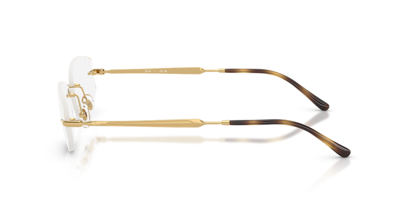 Ray-Ban RX3792V in Gold - Back View