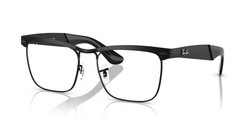 Ray-Ban WAYFARER DELUXE in Matte Black / Clear (2503) - Front View