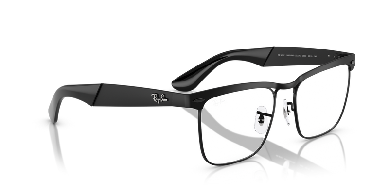 Ray-Ban WAYFARER DELUXE in Matte Black / Clear (2503) - Alternate View