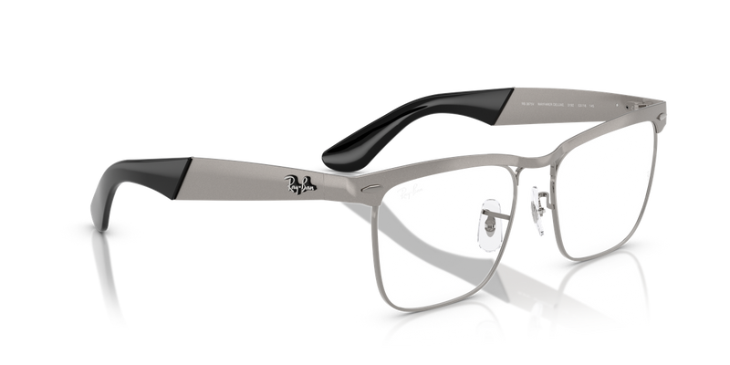 Ray-Ban WAYFARER DELUXE in Sandblasted Gunmetal / Clear (3192) - Alternate View