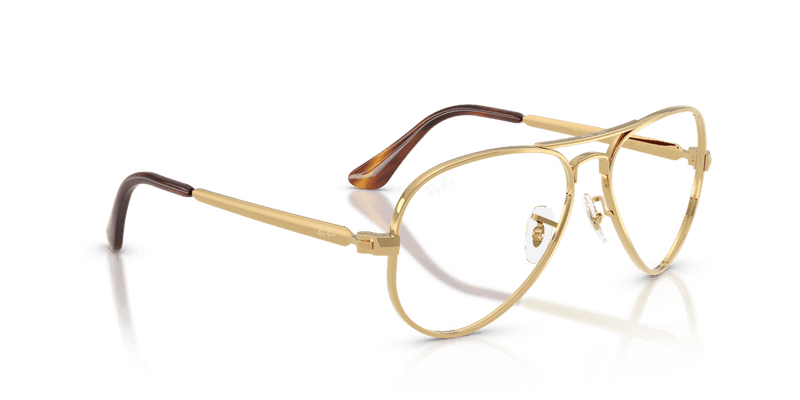 Ray-Ban AVIATOR MAX RX3925V in Arista Gold / Clear (2500) - Back View