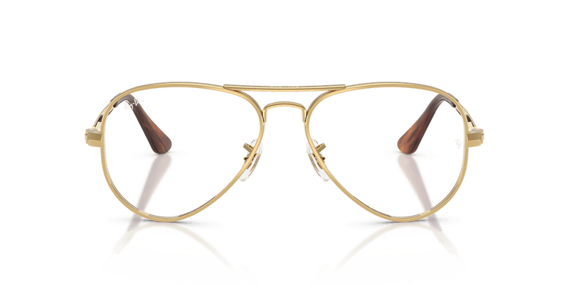 Ray-Ban AVIATOR MAX RX3925V in Arista Gold / Clear (2500) - Side View