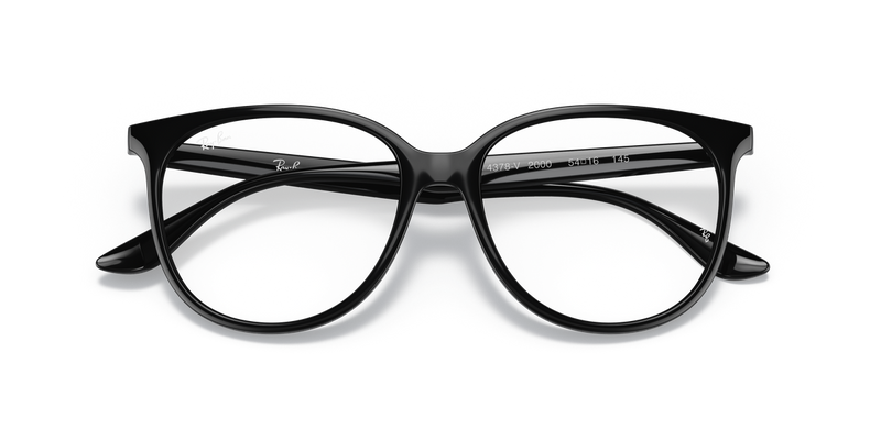 Ray-Ban RX4378V in Black / Clear (2000) - Side View