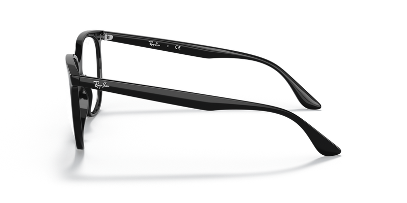 Ray-Ban RX4378V in Black / Clear (2000) - Back View