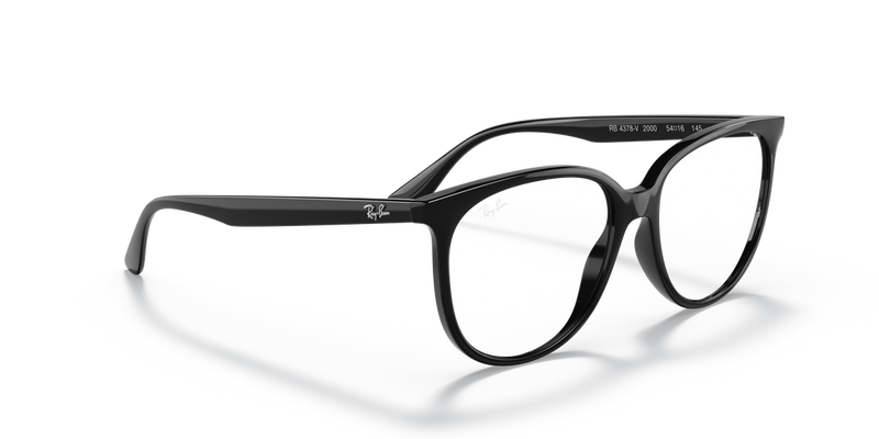 Ray-Ban RX4378V in Black / Clear (2000) - Alternate View