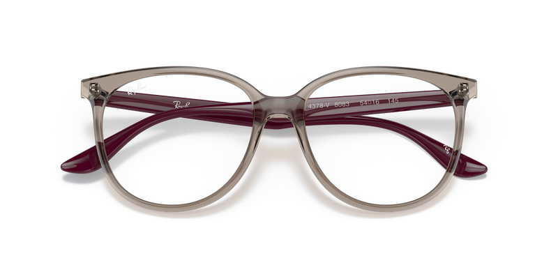 Ray-Ban RX4378V in Transparent Grey / Clear (8083) - Alternate View