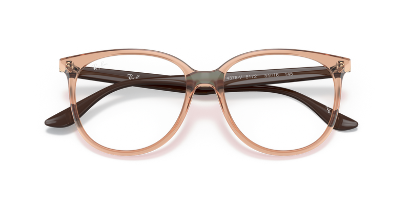 Ray-Ban RX4378V in Transparent Brown / Clear (8172) - Alternate View