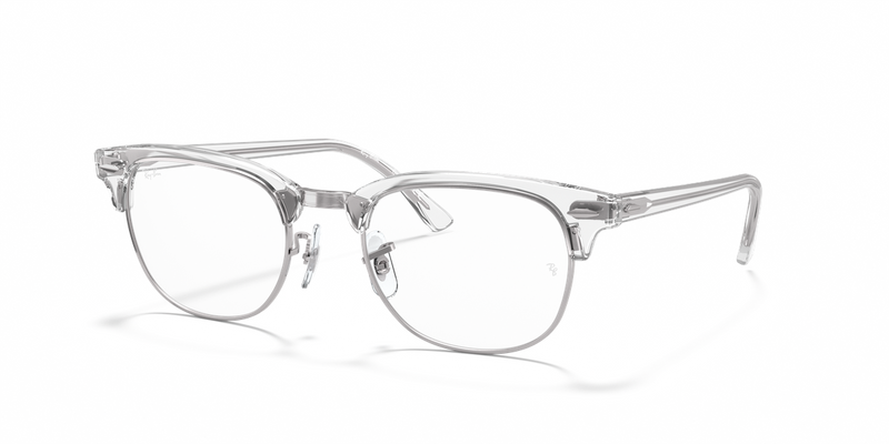 Ray-Ban CLUBMASTER in White Transparent / Clear (2001) - Alternate View