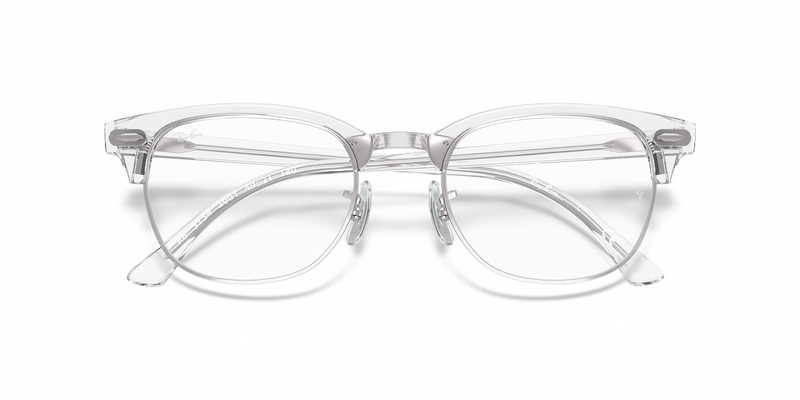 Ray-Ban CLUBMASTER in White Transparent / Clear (2001) - Alternate View