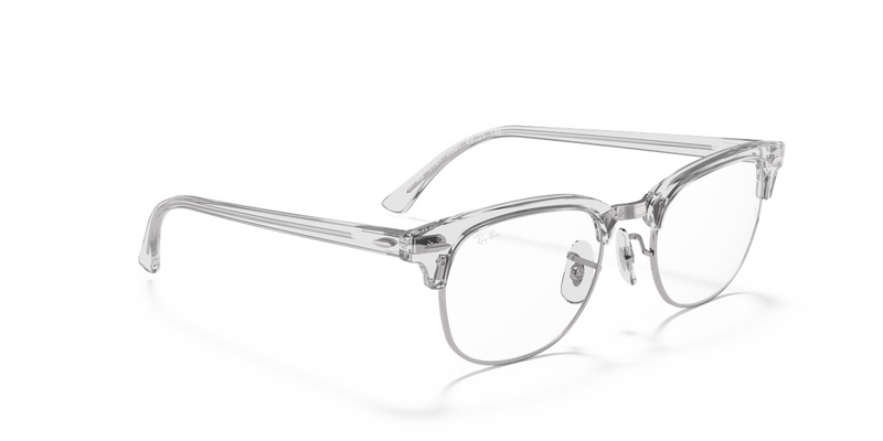 Ray-Ban CLUBMASTER in White Transparent / Clear (2001) - Alternate View