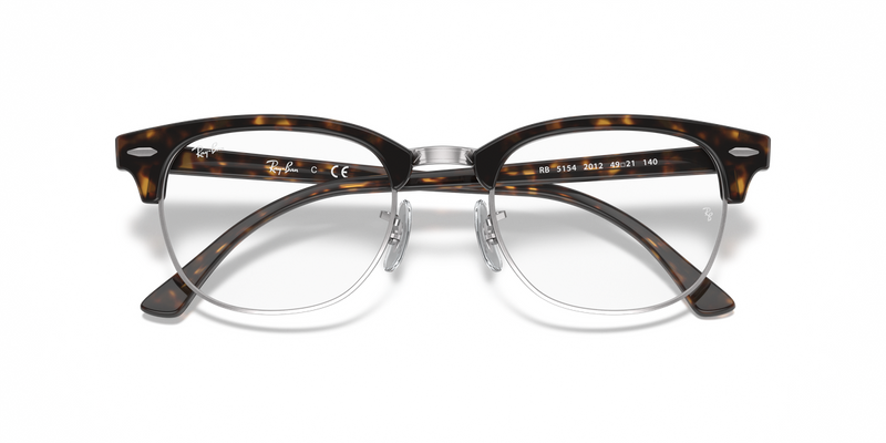 Ray-Ban CLUBMASTER in Dark Havana / Clear (2012) - Alternate View