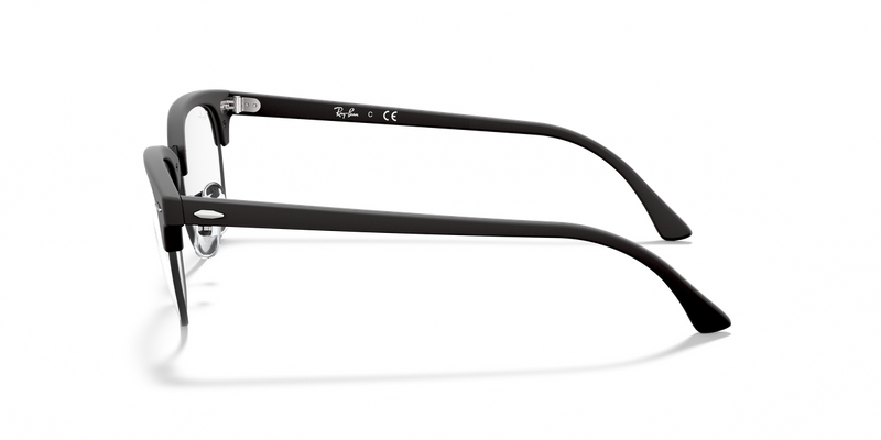 Ray-Ban CLUBMASTER in Black / Clear (2077) - Alternate View