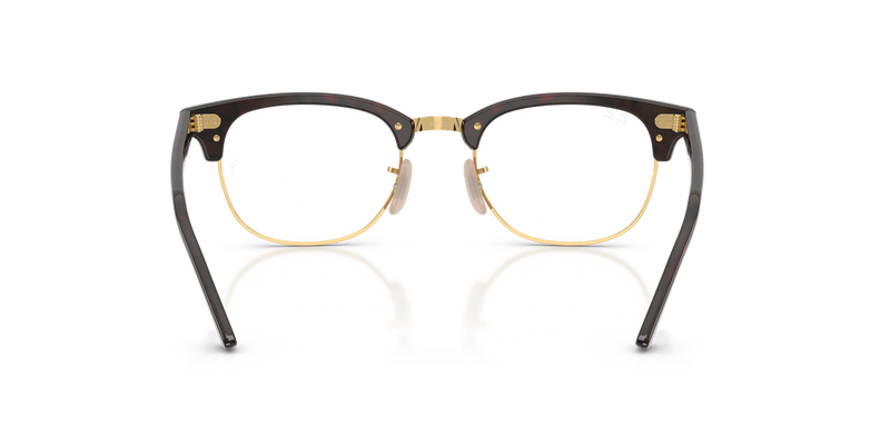 Ray-Ban CLUBMASTER in Red Havana / Clear (2372) - Alternate View