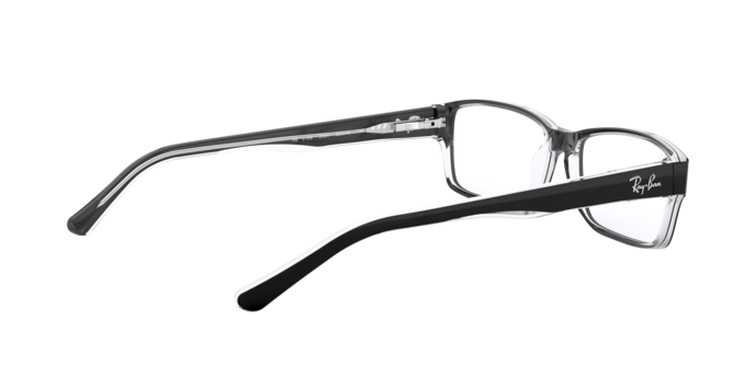 Ray-Ban RX5169 in Black On Transparent - Temple Detail