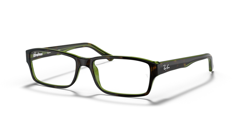 Ray-Ban RX5169 in Havana On Green - Alternate View
