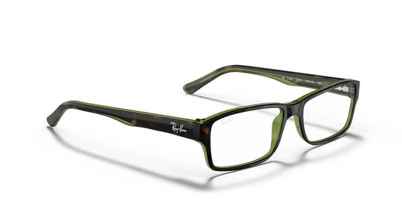 Ray-Ban RX5169 in Havana On Green - Alternate View