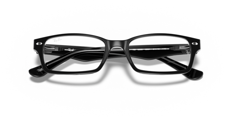 Ray-Ban RX5206 in Black On Transparent / Clear (2034) - Side View