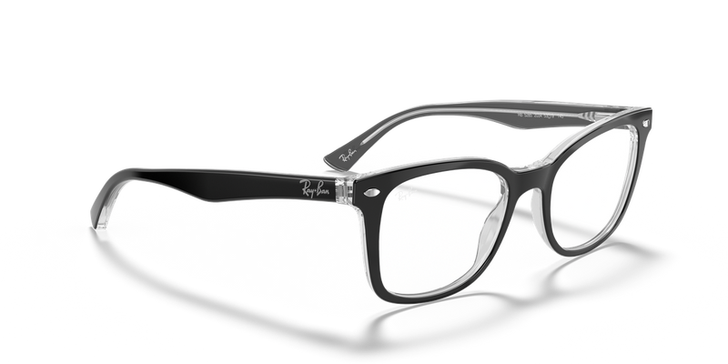Ray-Ban RX5285 in Black On Transparent - Alternate View