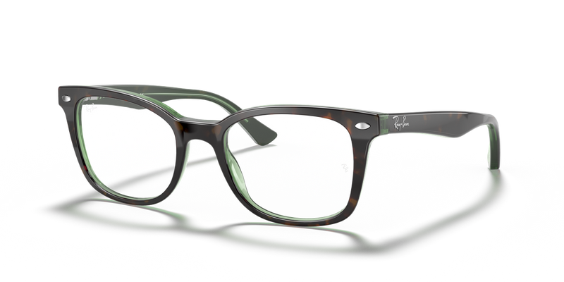 Ray-Ban RX5285 in Havana On Green - Alternate View
