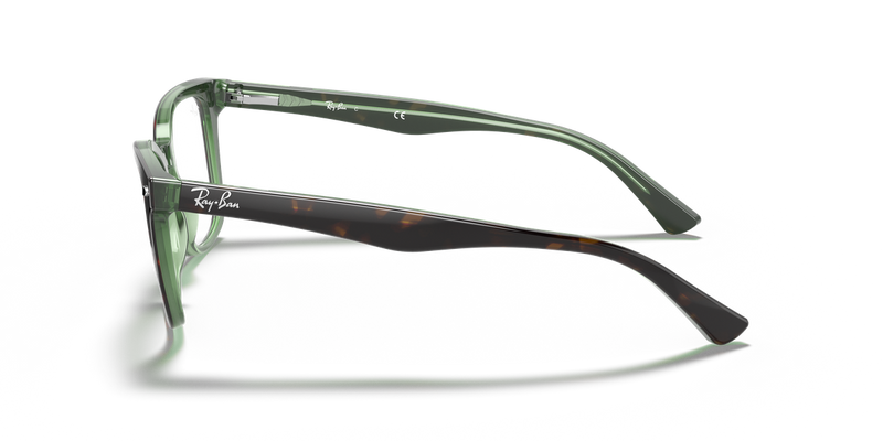 Ray-Ban RX5285 in Havana On Green - Alternate View