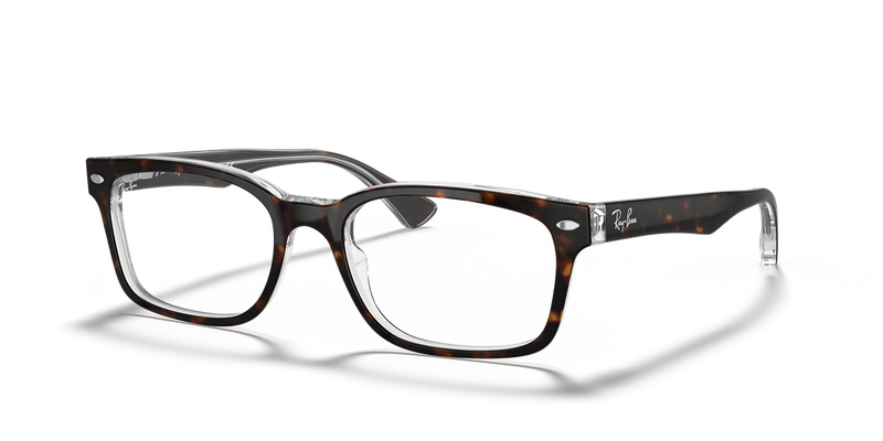 Ray-Ban RX5286 in Havana On Transparent - Alternate View