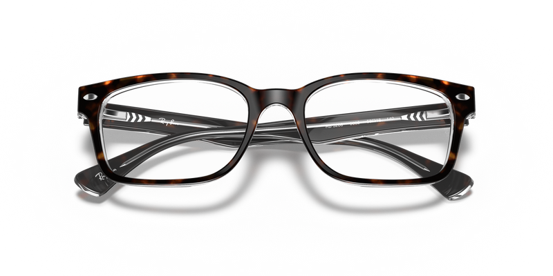 Ray-Ban RX5286 in Havana On Transparent - Alternate View