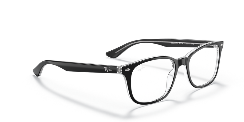 Ray-Ban RX5375 in Black On Transparent - Alternate View
