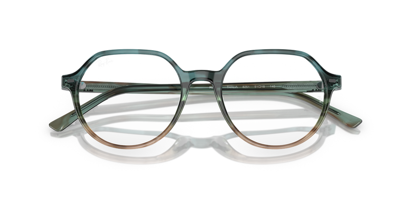 Ray-Ban THALIA in Striped Blue & Green - Alternate View