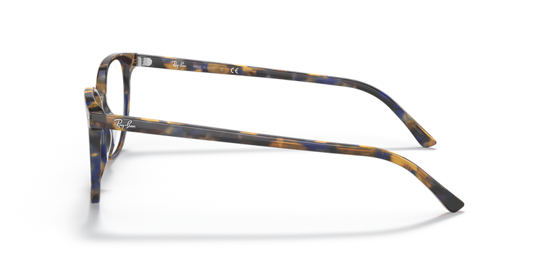 Ray-Ban ELLIOT in Yellow & Blue Havana / Clear (8174) - Alternate View