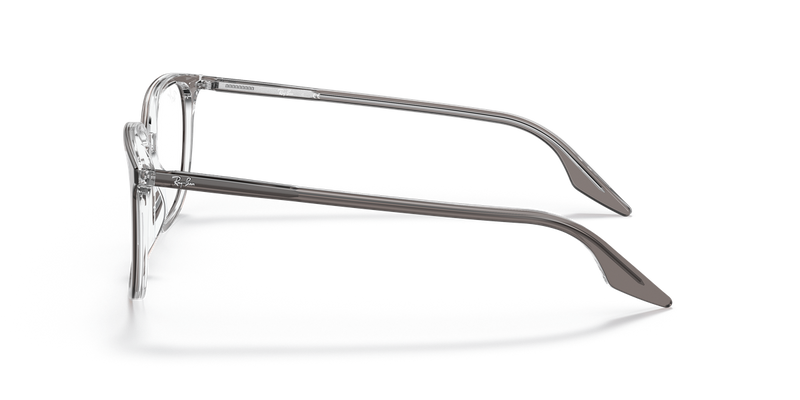Ray-Ban RX5406 in Grey On Transparent - Back View