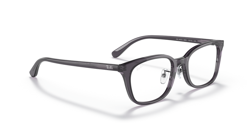 Ray-Ban RX5407D in Transparent Dark Grey - Alternate View