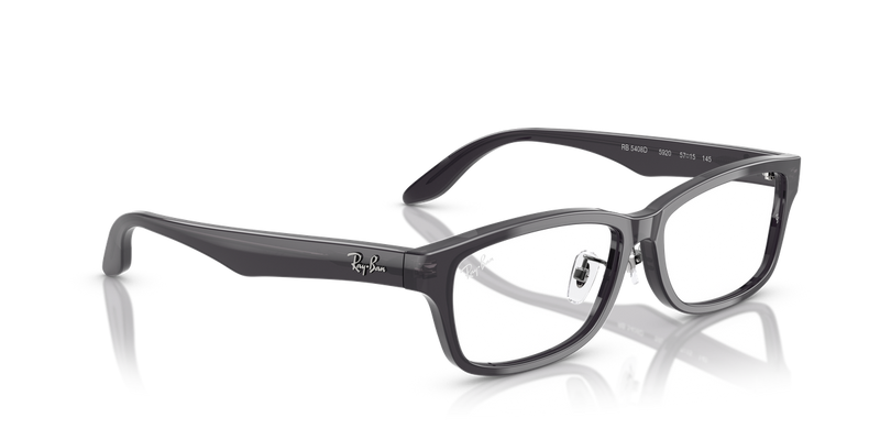 Ray-Ban RX5408D in Transparent Dark Gray - Alternate View
