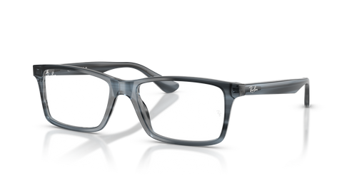 Striped Blue / Clear (8456)