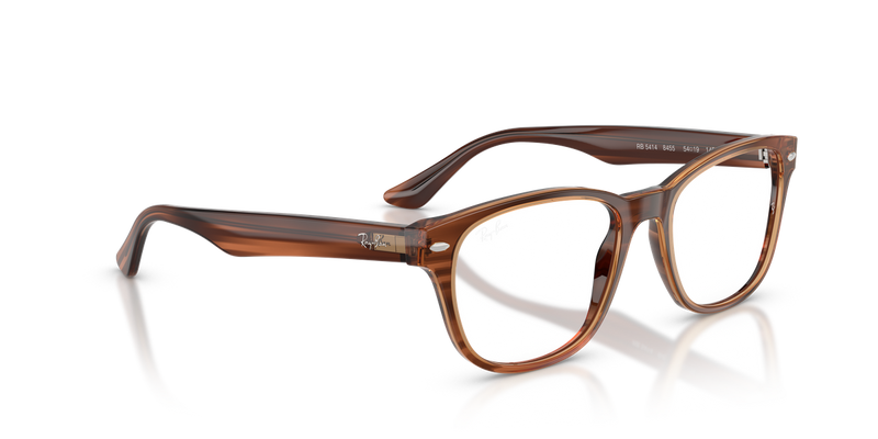Ray-Ban RX5414 in Striped Brown - Alternate View
