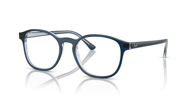 Ray-Ban RX5417 in Blue On Transparent Blue / Clear (8324) - Alternate View